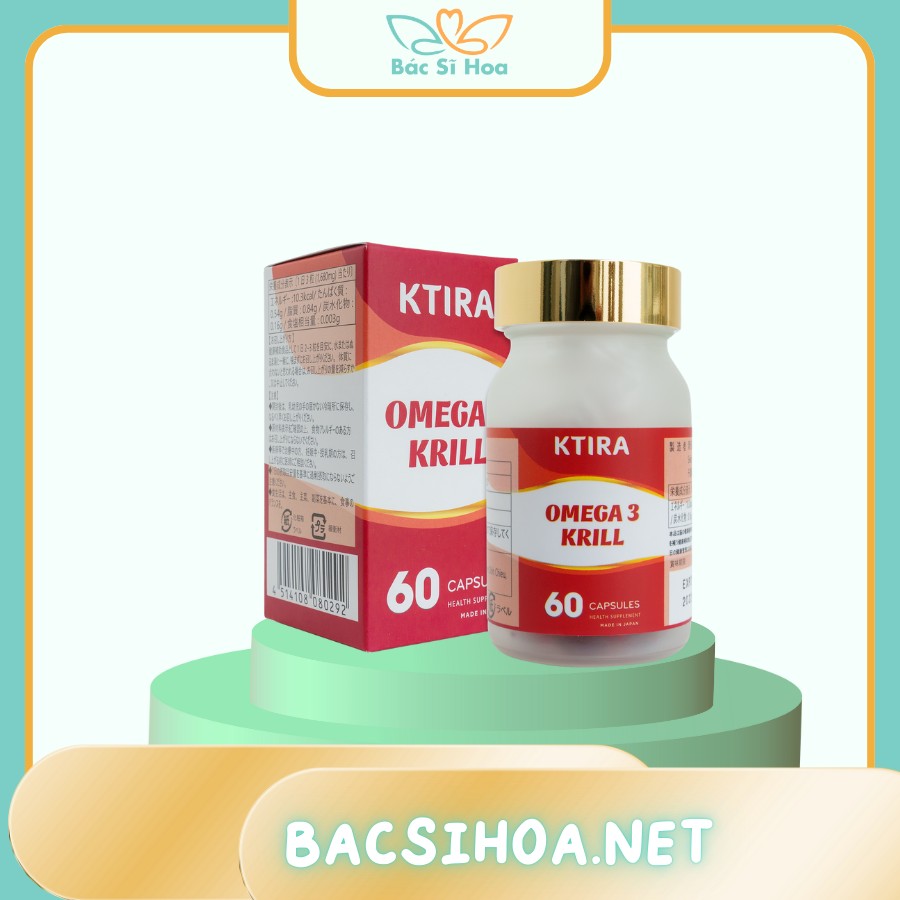Viên Uống KTIRA Dầu Nhuyễn Thể OMEGA 3 KRILL